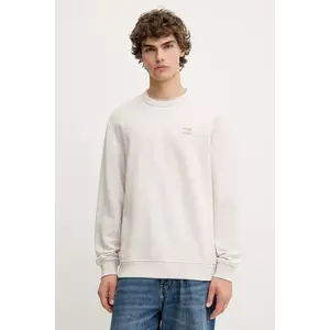 Tommy Jeans hanorac de bumbac culoarea bej, melanj, DM0DM21921 imagine