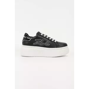 Karl Lagerfeld sneakers din piele KREEPER LO culoarea negru, KL42311A imagine