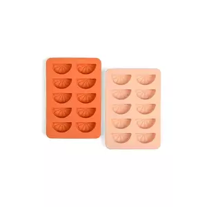 Here's How formă cuburi de gheață The Dotty 15, 5 cm 2-pack culoarea portocaliu imagine