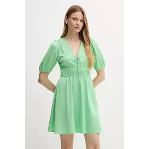 Pepe Jeans rochie culoarea verde, mini, evazați, PL953753 imagine