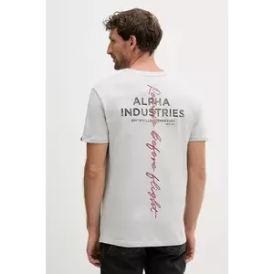 Alpha Industries tricou din bumbac cu imprimeu, 148516.666 imagine