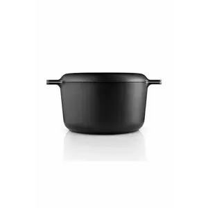 Eva Solo oală cu capac Nordic kitchen 3 L culoarea negru imagine