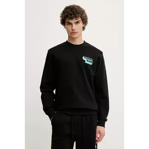 Tommy Jeans hanorac de bumbac culoarea negru, cu imprimeu, DM0DM21640 imagine