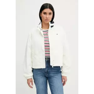 Tommy Jeans geacă culoarea bej, de tranziție, oversize, DW0DW21436 imagine