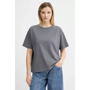American Vintage tricou din bumbac culoarea gri, FIZ02A imagine