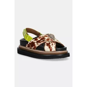Kurt Geiger London sandale Orson Cross Strap Sandal culoarea negru, cu platformă, 9992239189 imagine