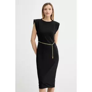 MICHAEL Michael Kors rochie culoarea negru, mini, evazați, MT5831SH6J imagine