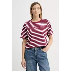 MICHAEL Michael Kors tricou din bumbac culoarea bordo, MT551R9HM7 imagine