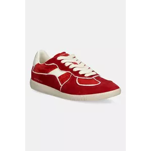 Nokwol sneakers din piele intoarsă August culoarea roșu, August imagine