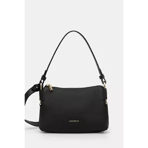 Coccinelle poșetă de piele REBEKKA culoarea negru, E5.T95.52.01.01 imagine