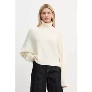 MICHAEL Michael Kors pulover de lână culoarea bej, cu guler, MT5617UF2G imagine