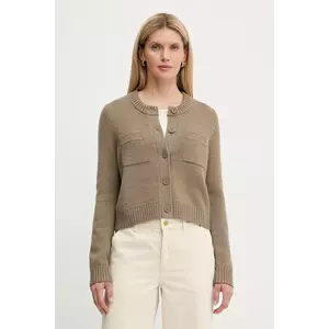 MICHAEL Michael Kors cardigan din lână culoarea bej, călduros, MT561BDF2G imagine