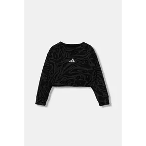 adidas bluză copii culoarea negru, cu imprimeu, JM1367 imagine