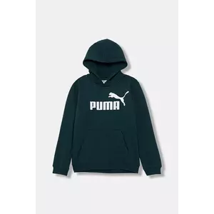 Puma bluză copii ESS No. 1 Logo Hoodie FL B culoarea verde, cu glugă, cu imprimeu, 684908 imagine