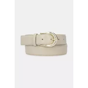 BOSS curea de piele culoarea bej, 50536887 imagine