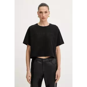 MICHAEL Michael Kors tricou din bumbac culoarea negru, MT551VJ2ZU imagine