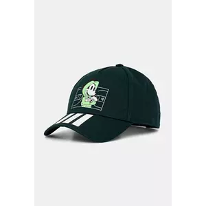 adidas Performance șapcă de baseball pentru copii culoarea verde, cu imprimeu, JM1823 imagine