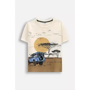 Coccodrillo tricou culoarea bej, WILD SAFARI BOY KIDS imagine