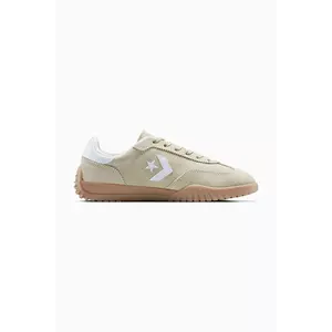 Converse sneakers din piele întoarsă Run Star Trainer culoarea verde, A15087C imagine
