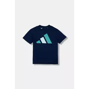 adidas tricou de bumbac pentru copii culoarea bleumarin, cu imprimeu, JY0296 imagine