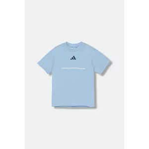 adidas tricou de bumbac pentru copii cu imprimeu, KC5384 imagine
