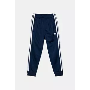 adidas Originals pantaloni de trening pentru copii culoarea bleumarin, cu imprimeu, JV8567 imagine