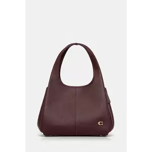 Coach poseta de piele culoarea maro imagine
