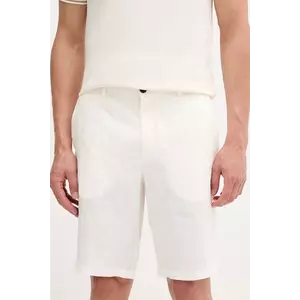 Sisley pantaloni scurti din in culoarea bej imagine