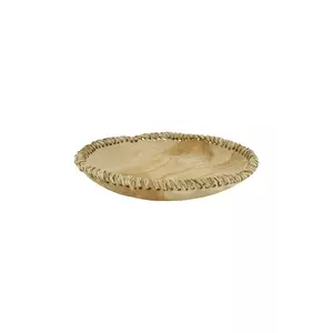 bol decorativ 35 x 35 x 5 cm culoarea bej imagine