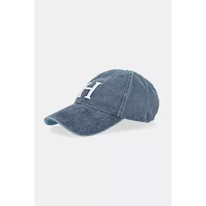 Hackett London șapcă de baseball din denim culoarea bleumarin, cu imprimeu, HM042654 imagine