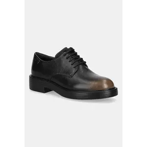 Camper pantofi de piele Dean culoarea negru, cu toc plat, K201684-017 imagine