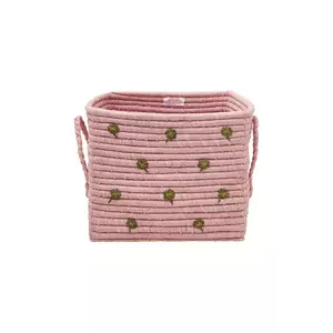 Rice coș de depozitare 25 x 30 x 30 cm culoarea roz imagine