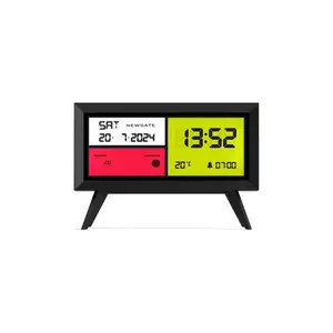 Newgate ceas cu alarmă Spectronoma LCD 21, 8 cm culoarea negru imagine