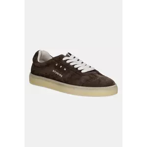 Copenhagen sneakers din piele întoarsă Suede culoarea maro, CPH433 imagine