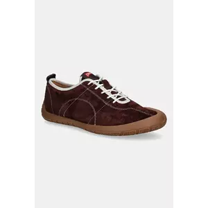 Camper sneakers din piele întoarsă Peu Path culoarea bordo, K101053-003 imagine