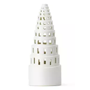 Kähler felinar Urbania Lighthouse 22, 5 cm culoarea alb imagine
