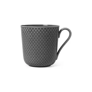 Lyngby ceașcă Rhombe 390 ml culoarea negru imagine