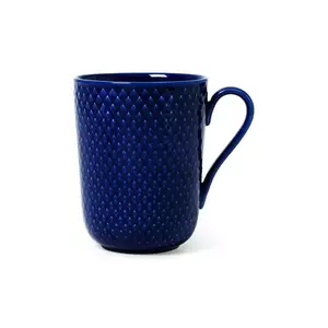 Lyngby ceașcă Rhombe 330 ml culoarea bleumarin imagine