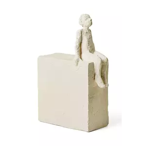 Kähler figurină decorativă Astro Virgo 21 cm culoarea alb imagine