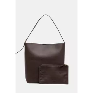Marc O'Polo poșetă de piele culoarea maro, 50611951101141 imagine