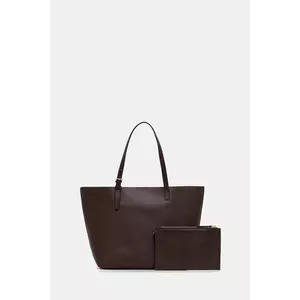 Marc O'Polo poșetă de piele culoarea maro, 50611950301141 imagine