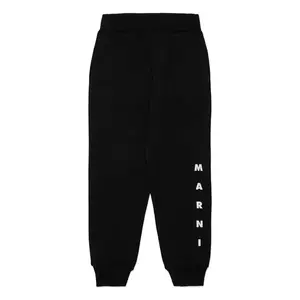 Marni pantaloni de trening pentru copii MP72U TROUSERS culoarea negru, cu imprimeu, M01218 imagine