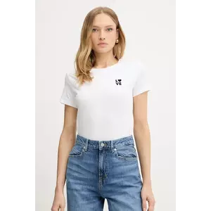 BOSS Orange tricou din bumbac culoarea alb, 50545288 imagine