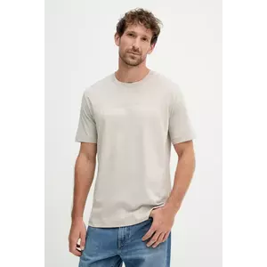 Marc O'Polo tricou din bumbac culoarea bej, cu imprimeu, 526201251154 imagine