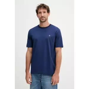 Marc O'Polo tricou din bumbac culoarea bleumarin, cu imprimeu, 526201251054 imagine