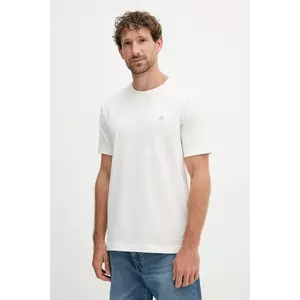 Marc O'Polo tricou din bumbac culoarea bej, cu imprimeu, 526201251054 imagine