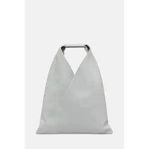 MM6 Maison Margiela poșetă de piele culoarea gri, S54WD0043 imagine