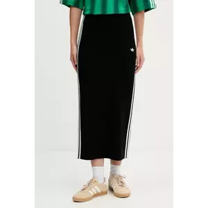 adidas Originals fusta 3-Stripes culoarea negru, midi, creion, JW2661 imagine