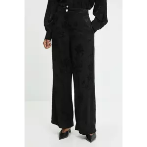Answear.LAB pantaloni culoarea negru, lat, high waist imagine