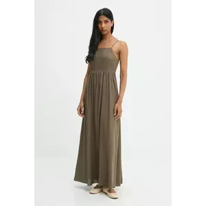 Answear.LAB rochie din in culoarea verde, maxi, evazati imagine